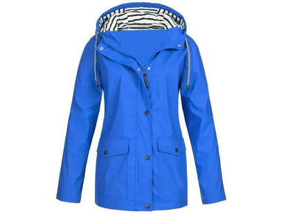 Women's hooded windbreaker jacket