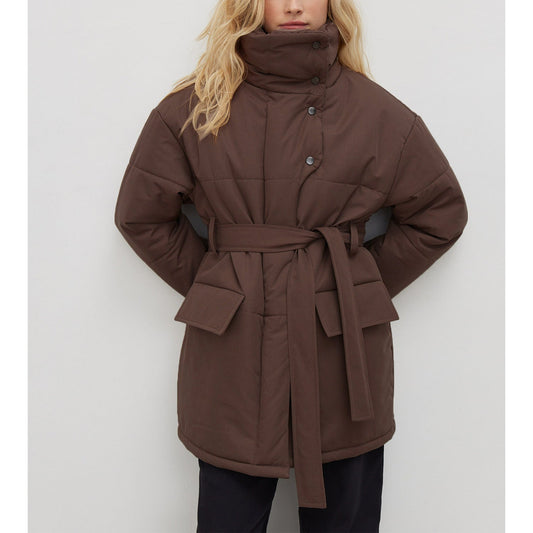 Cotton Oversized Fit Belted Jacket