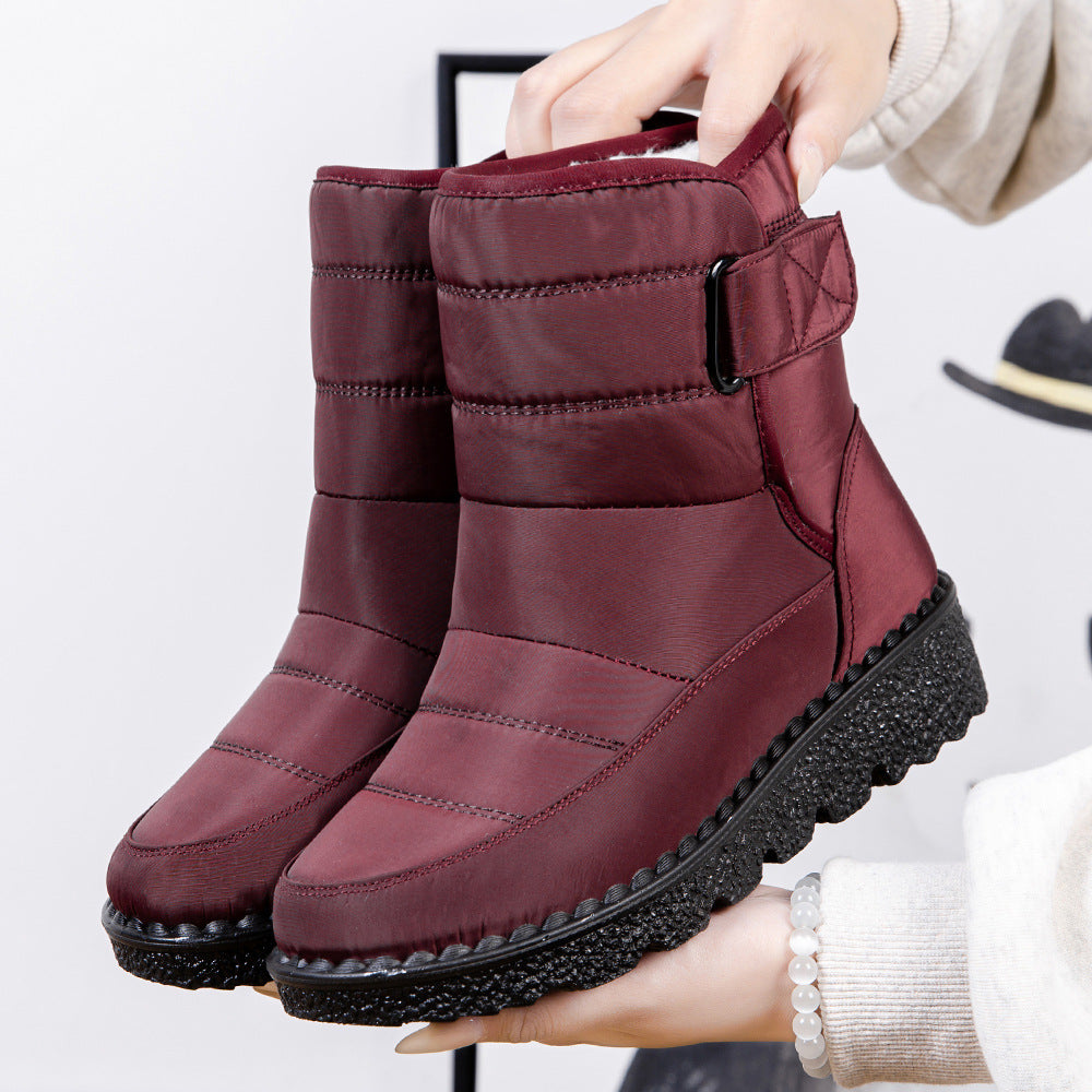 Quilted Insulated Slip-Resistant Mid-Calf Boots