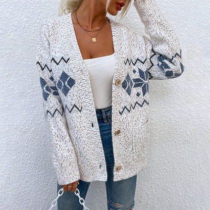 Women's casual knitted cardigan