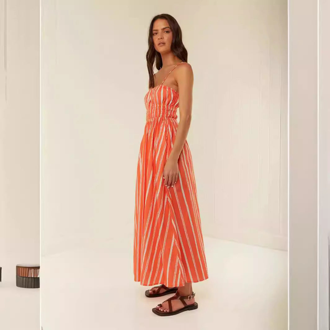 Lightweight Ruched Bodice Maxi Dress