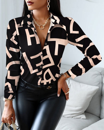 Women's Blouse - Luxe Finish - Tailored Fit - Asymmetric Button-Up Shirt