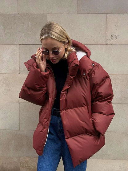 Women's quilted puffer jacket
