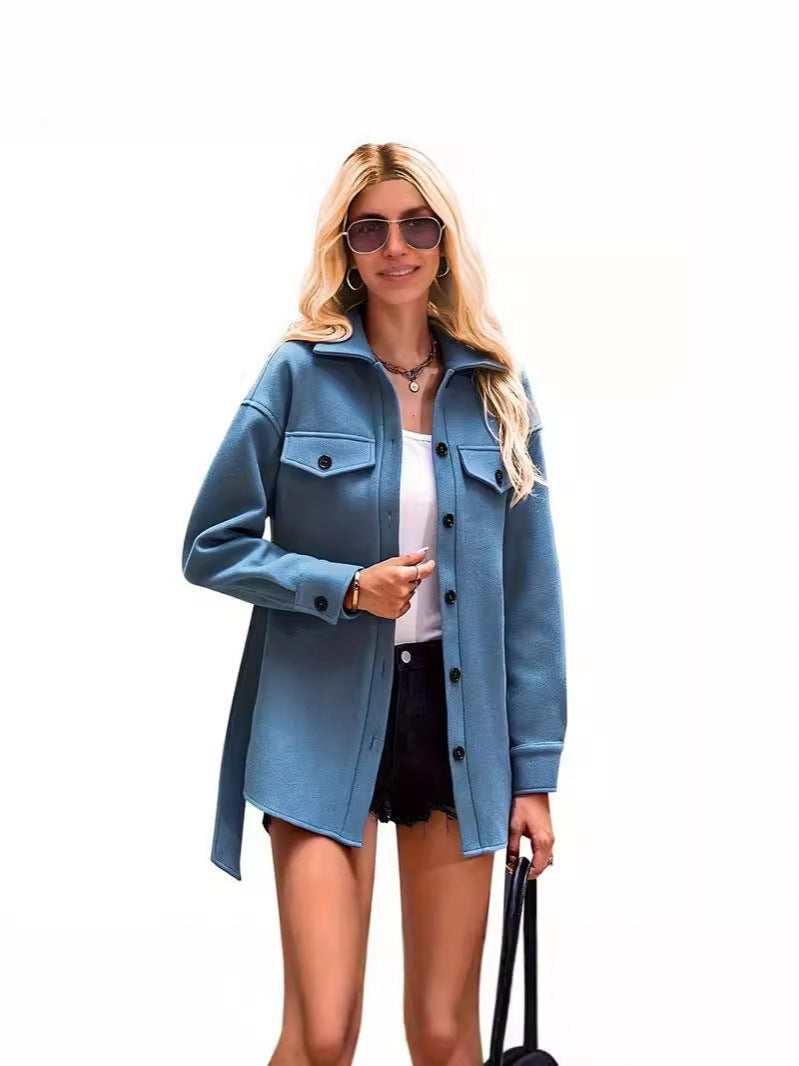 Wool Oversized Fit Short Coat 