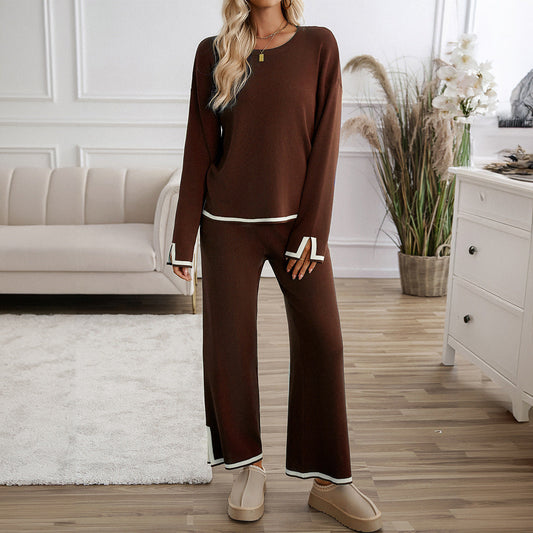 Wool Knit Relaxed Fit Lounge Set 