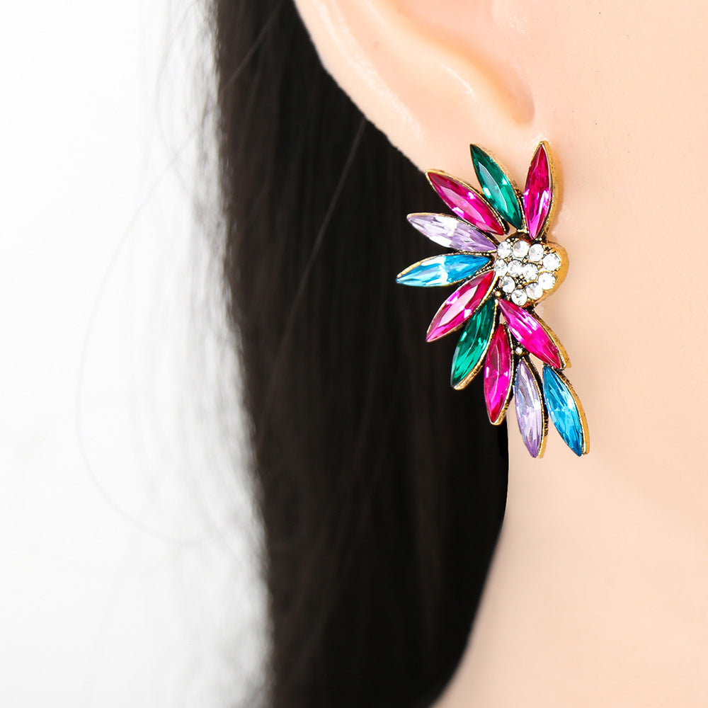 Heart Wings Multicolor Earrings