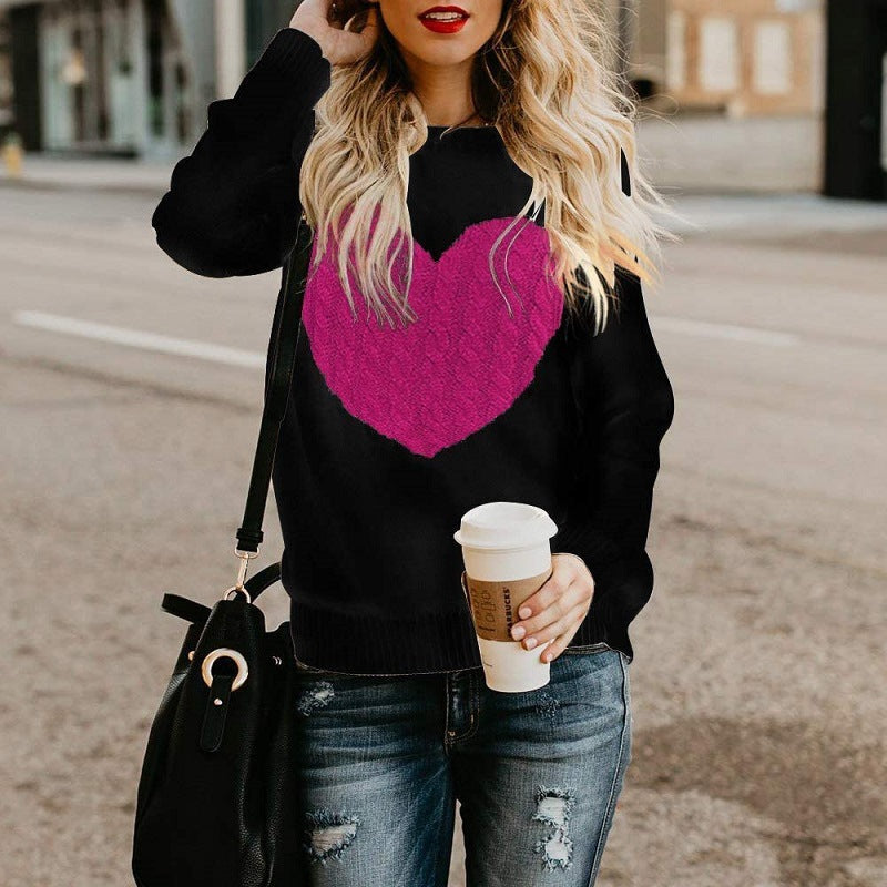 Chunky Knit Relaxed Fit Crewneck Sweatshirt