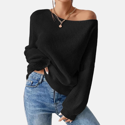 Upah - horizontal one-shoulder sweater top