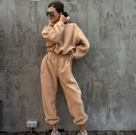 Cozy Fleece Relaxed Fit Loungewear Set 