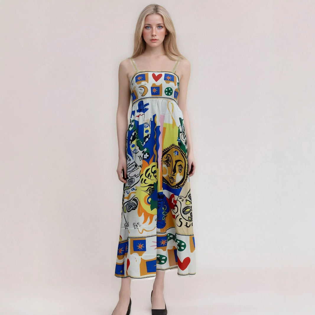 Flowy Lightweight Strapless Maxi Dress