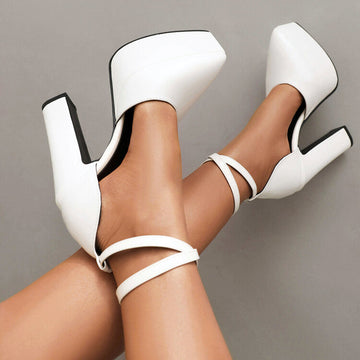 Odile - chic leather high heels