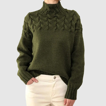 Genesis - high neck knitted jumper long sleeves pullover