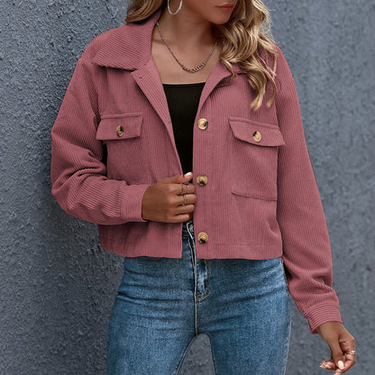 Perrine - vintage corduroy long sleeve jacket