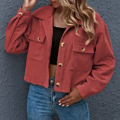 Perrine - vintage corduroy long sleeve jacket