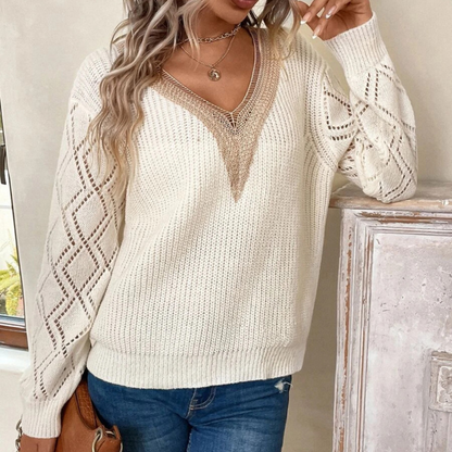 Women's warm knitted sweater