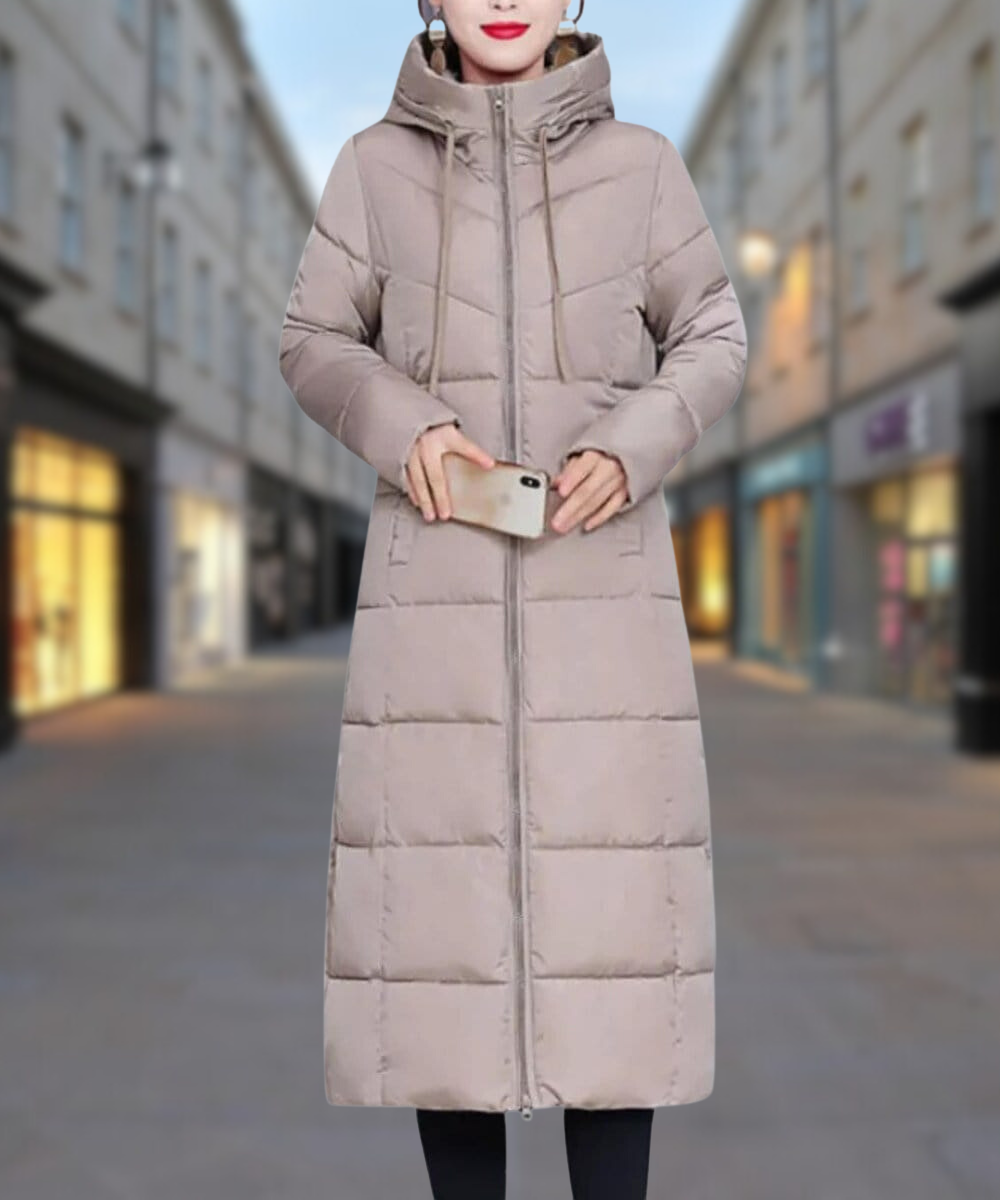 Cotton Padded Mid-Length Winter Jacket