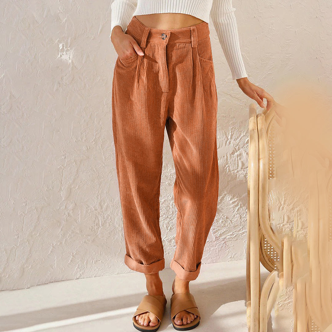 High waist cozy pants for women