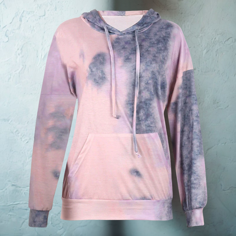 Cotton Blend Loose Fit Hoodie Sweatshirt 