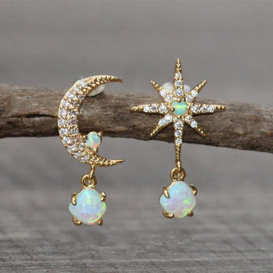 Gleam Moon and Star Earrings