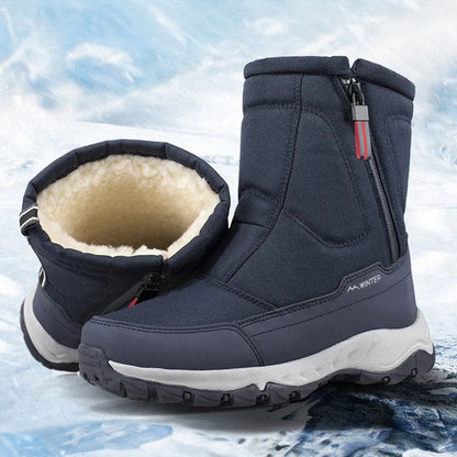 Women's warm non-slip waterproof thickened snow boots