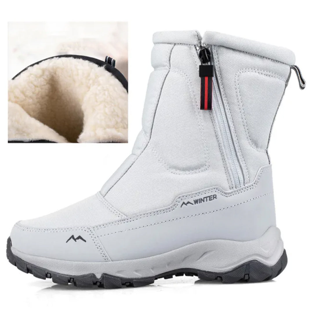 Women's warm non-slip waterproof thickened snow boots