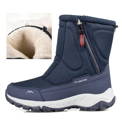 Women's warm non-slip waterproof thickened snow boots