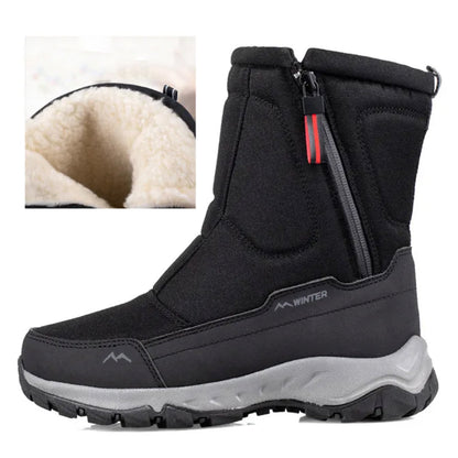 Women's warm non-slip waterproof thickened snow boots