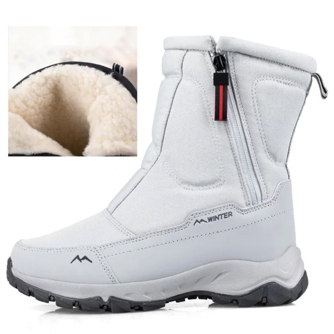 Women's warm non-slip waterproof thickened snow boots