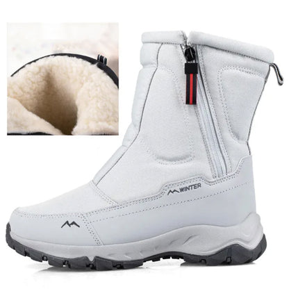 Women's warm non-slip waterproof thickened snow boots