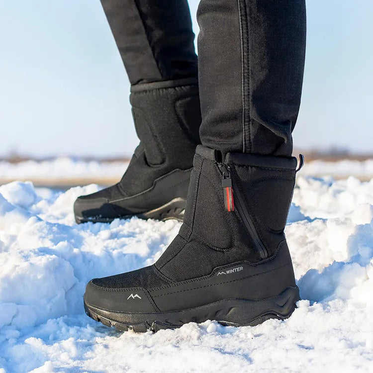 Women's warm non-slip waterproof thickened snow boots