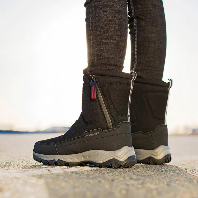 Women's warm non-slip waterproof thickened snow boots