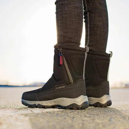 Women's warm non-slip waterproof thickened snow boots