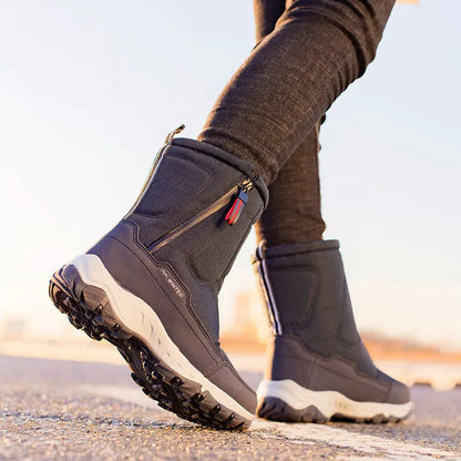 Women's warm non-slip waterproof thickened snow boots
