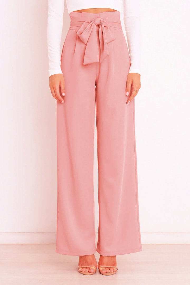 Women's stylish elegant wide leg trousers