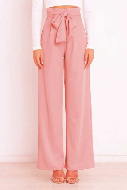 Women's stylish elegant wide leg trousers