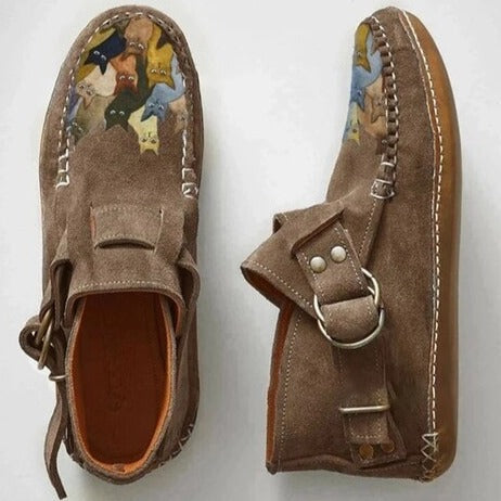 Women's flat martin boots