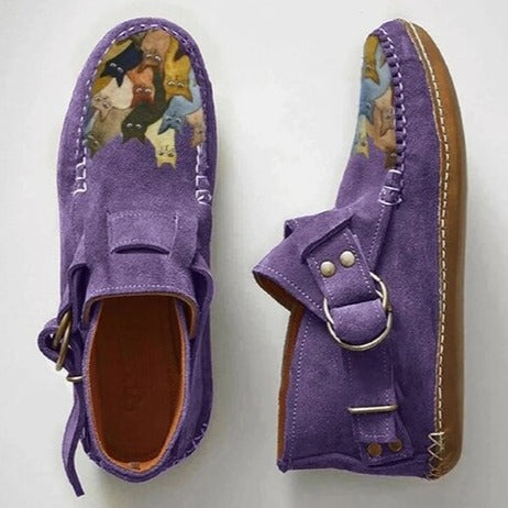 Women's flat martin boots