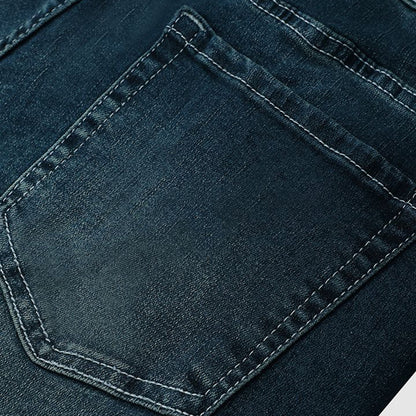 Women's Jeans - Tapered Fit - Button-Fly Closure - Five-Pocket Casual Denim