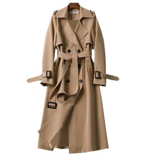 Belted Long Trench Coat