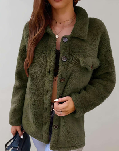 Turtleneck women's winter coat