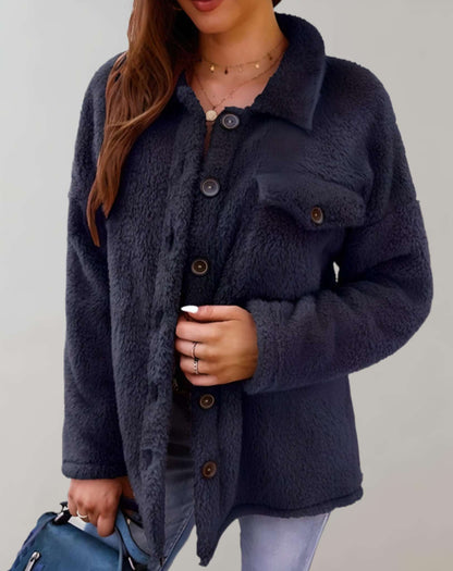 Turtleneck women's winter coat