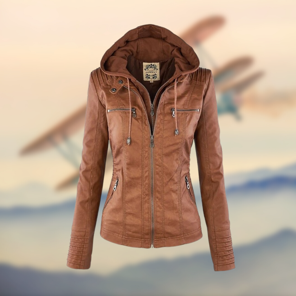 Women's stylish and high quality leather jacket