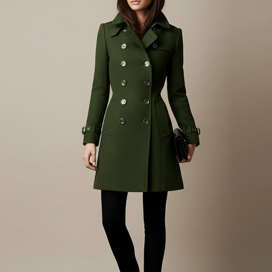 Tailored Double-Breasted Trench Coat