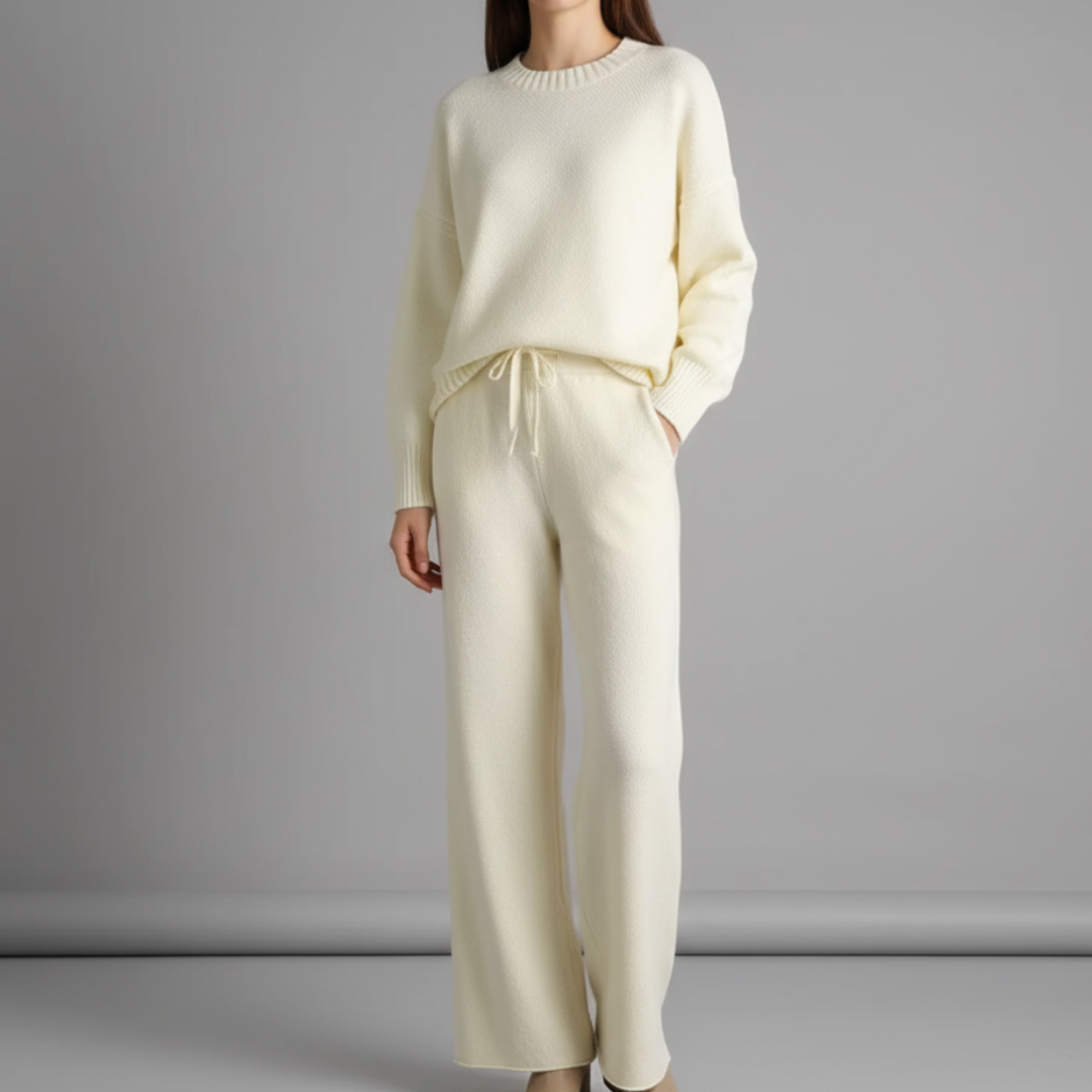 Cozy Knit Wide-Leg 2-Piece Set