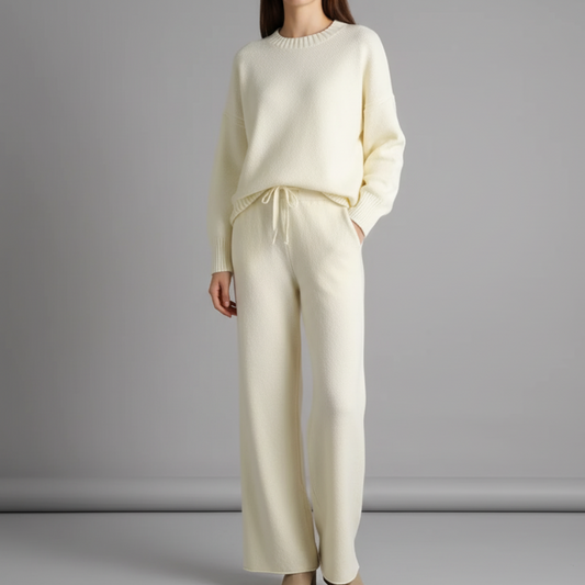Cozy Knit Wide-Leg 2-Piece Set