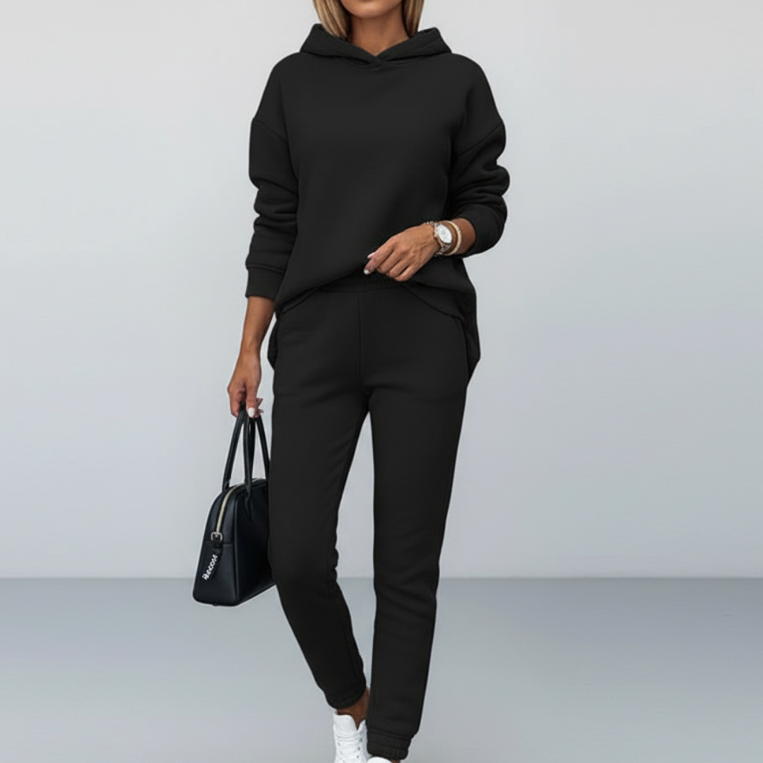 Oversized Cotton Blend Tracksuit Set