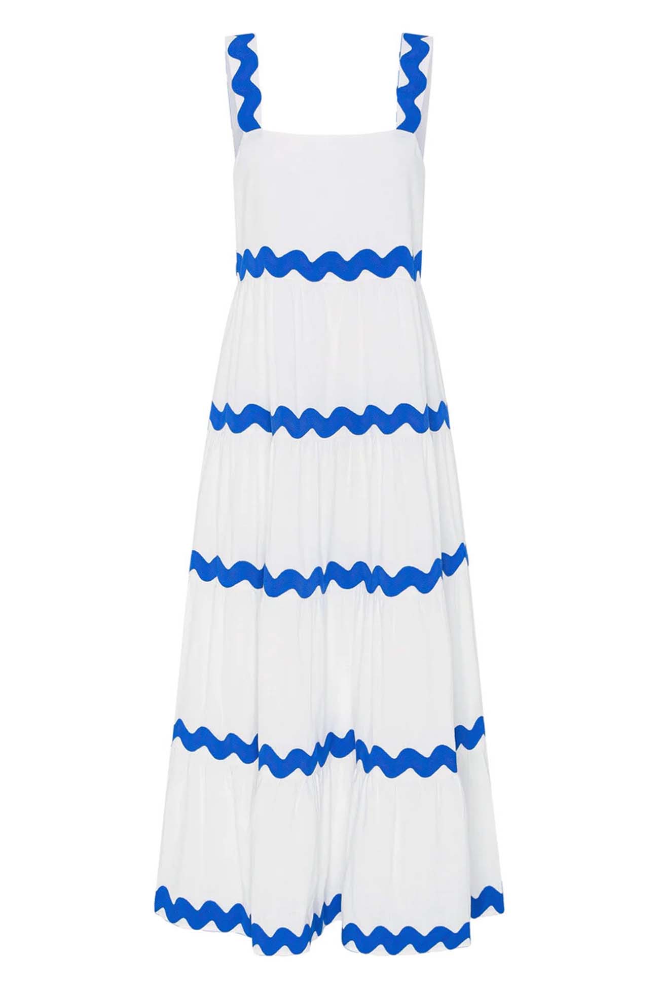 Women's Maxi Dress - Tiered Flowing Fit - Sleeveless Lightweight Casual Wear