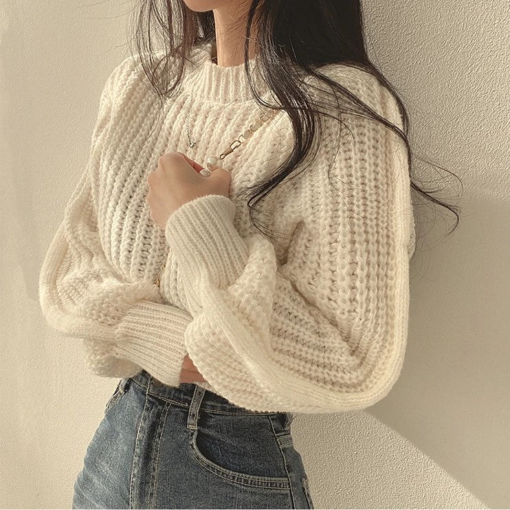 Women's cropped sweater