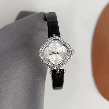 Amelia Petite Wristwatch | Beaded Bezel Sunray Dial Wristwatch