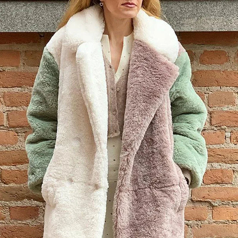 Women's winter warm fur coat